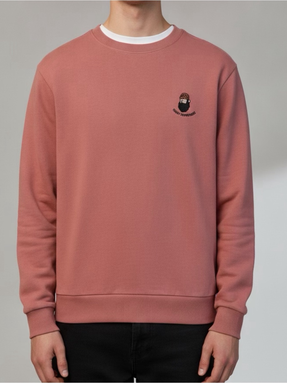 Great Outdoors Men’s Crewneck Sweatshirt Sz L Graphic front & back